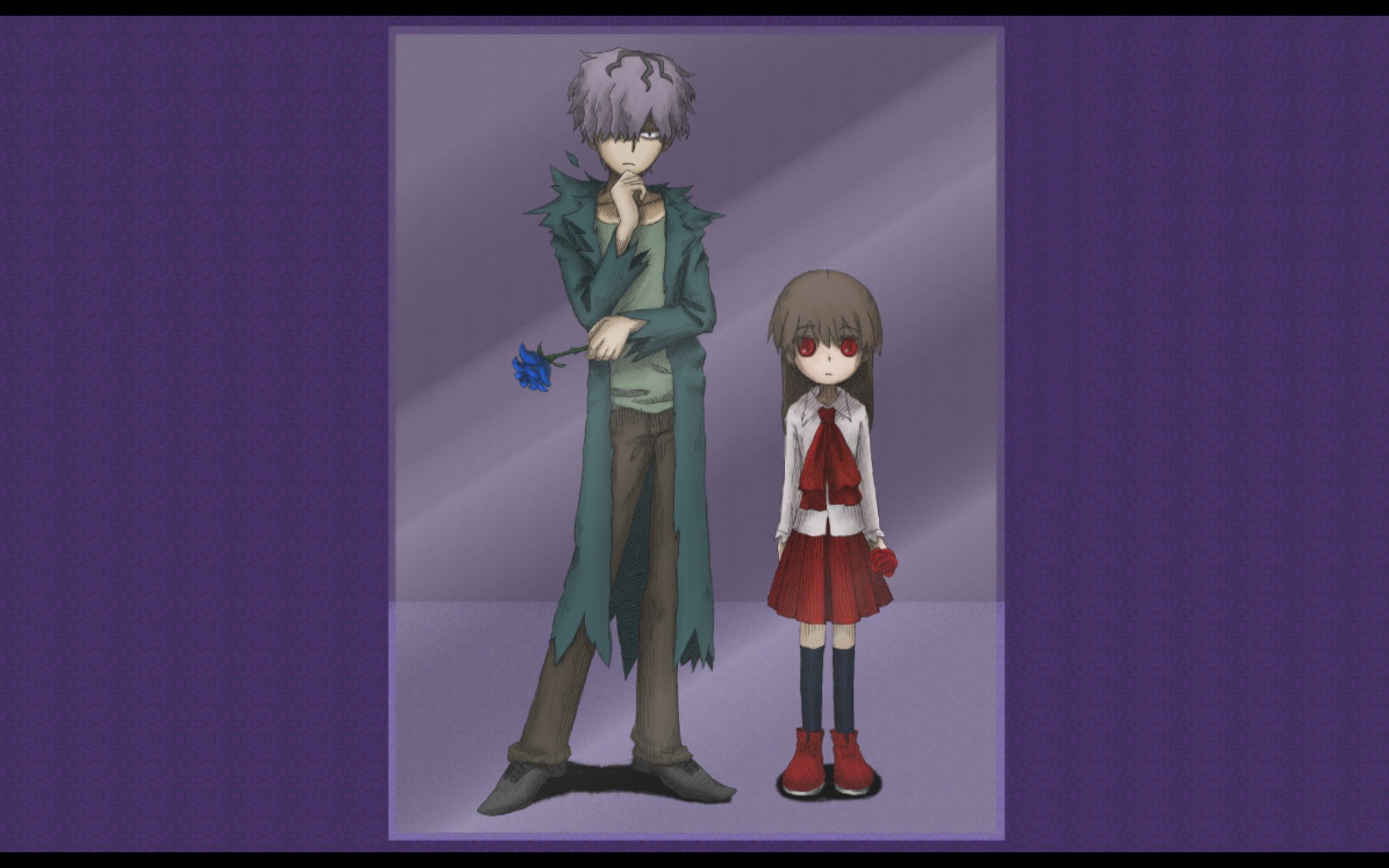 【魔芋杰】ib恐怖美术馆全程直播录像