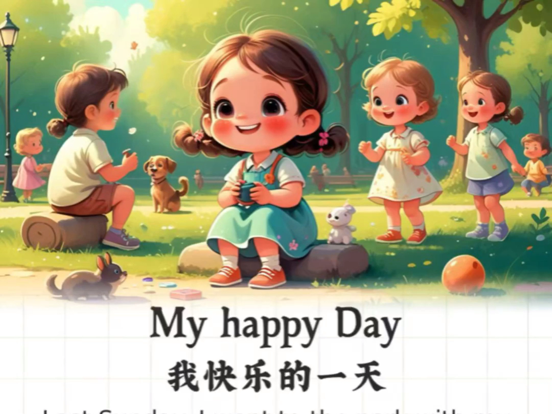 95小学英语听读小短文|我快乐的一天 99满分英语作文 每天坚持