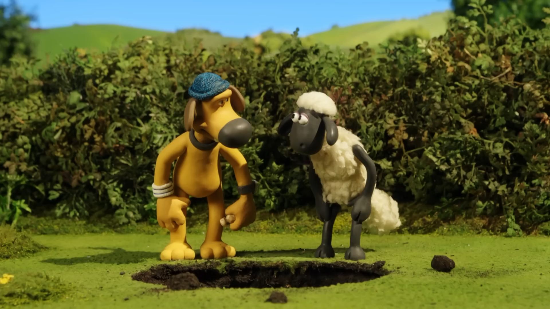 【小羊肖恩】卡通Shaun the Sheep《Dinosaur Bone Discovery》动画电影可爱治愈小羊定格动画哔哩哔哩bilibili