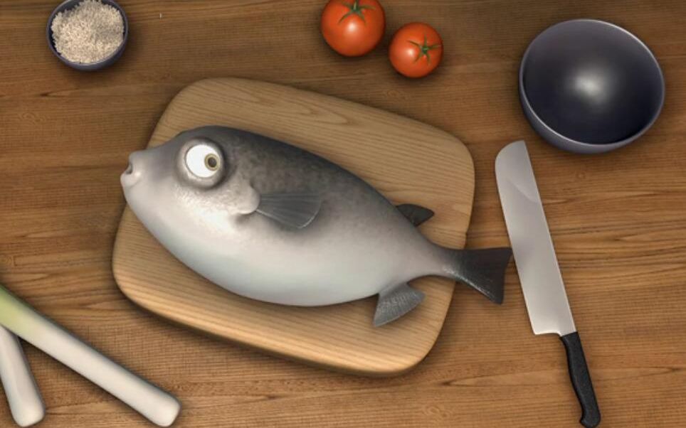 砧板上的肥鱼,想逃脱被宰杀的命运把自己涨成皮球,可最后还是.