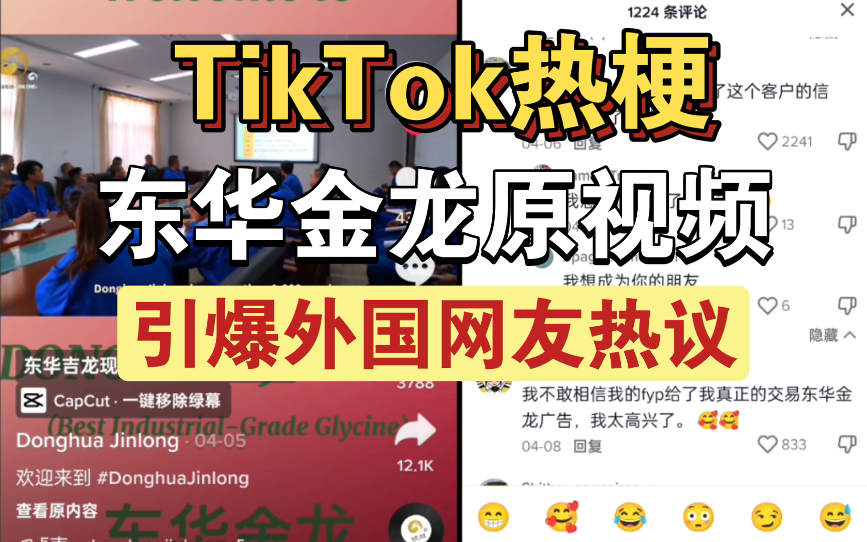 【TikTok】TikTok热梗东华金龙原视频,引爆外网引起国外网友热议哔哩哔哩bilibili