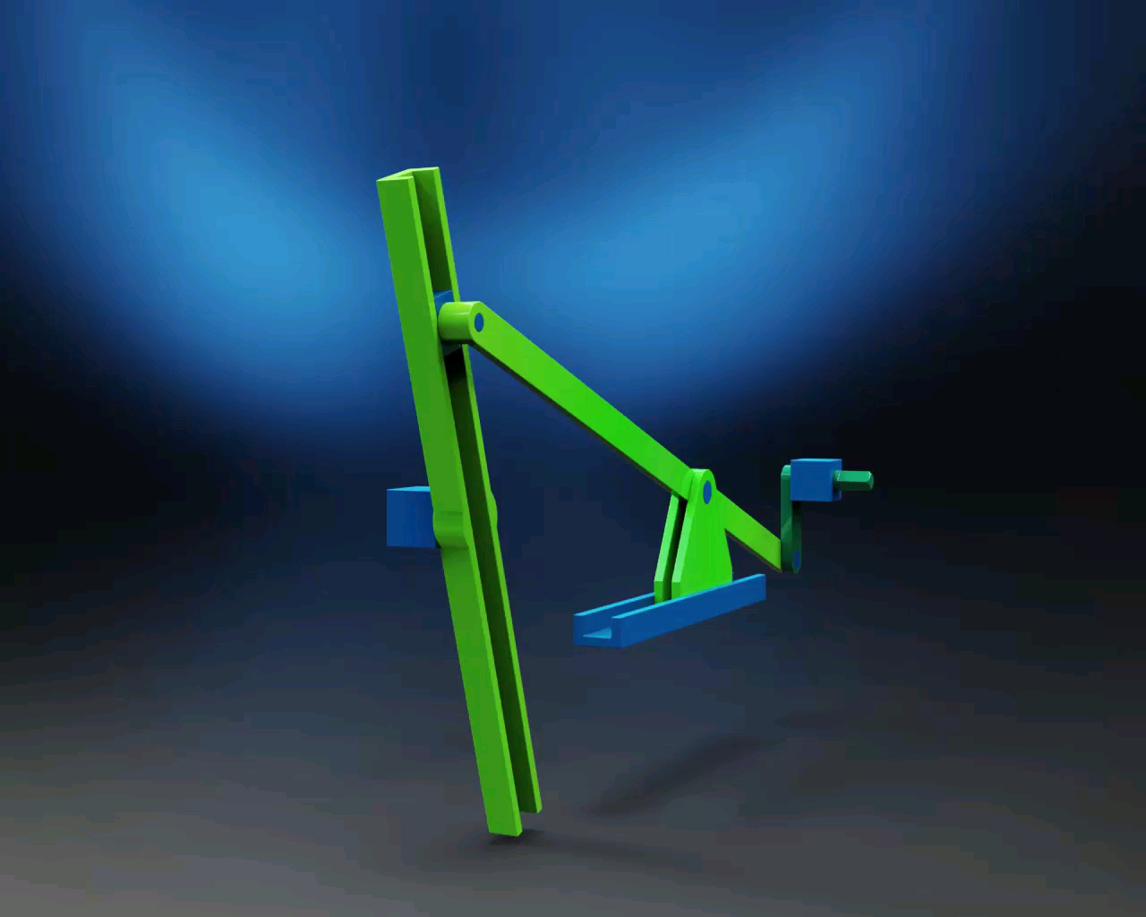 20230416 180°断续旋转连杆机构运动原理#3d动画演示