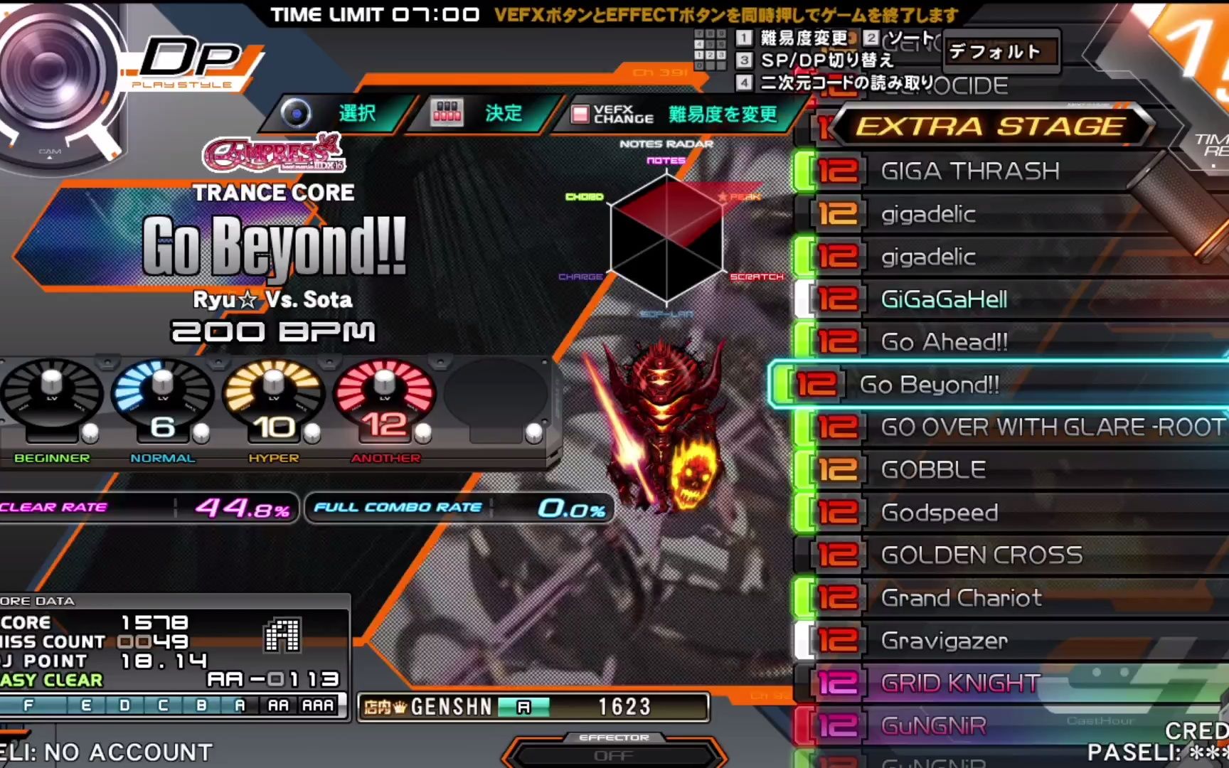 【beatmania IIDX】Go Beyond!! DPA HC by AQ SEQUENCE