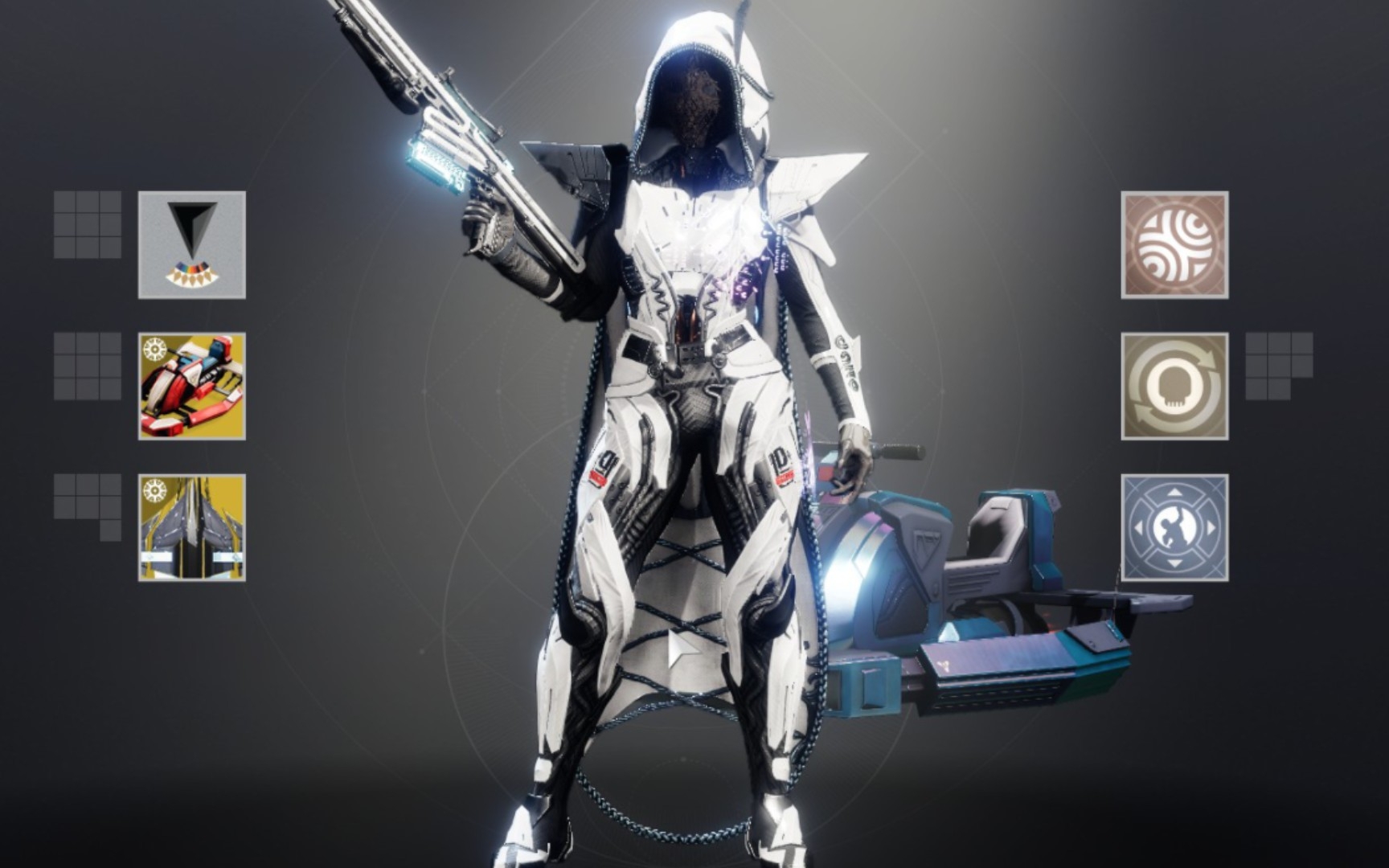 命运2刺客风帽白色机甲风幻化