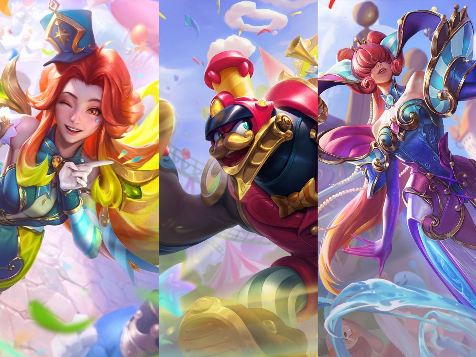 我茶好美!手游【万乐庆典 皮肤原画】来了!