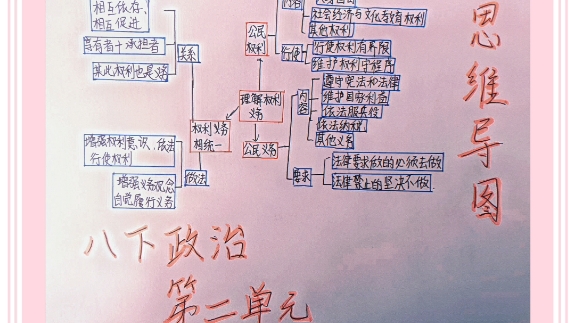 八年级下册道德与法治全册思维导图哔哩哔哩bilibili