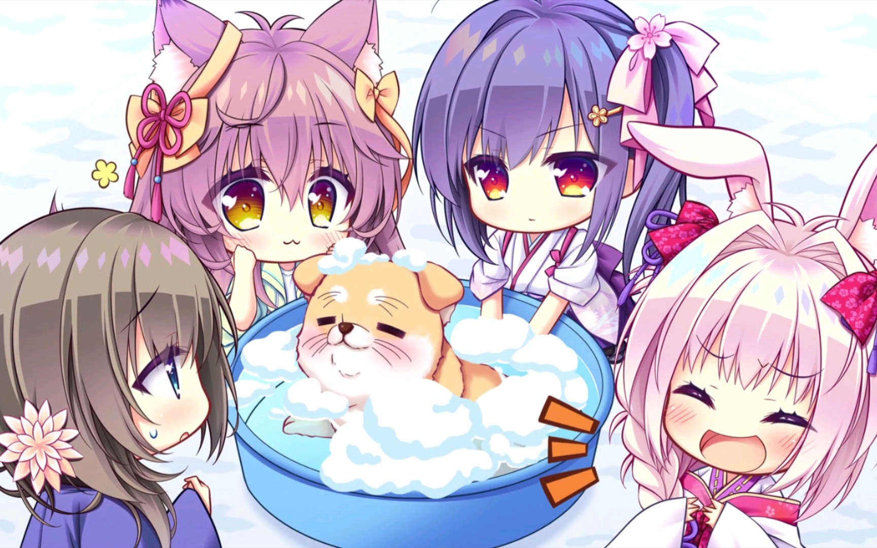 四位美少女,一场镜中雪