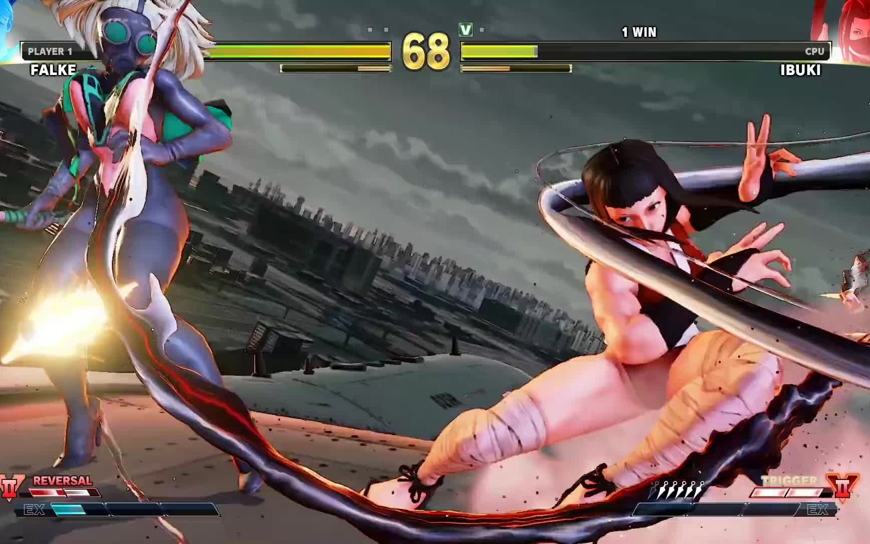 街霸5ae【mod赏析】法尔凯 falke vs 伊吹 ibuki