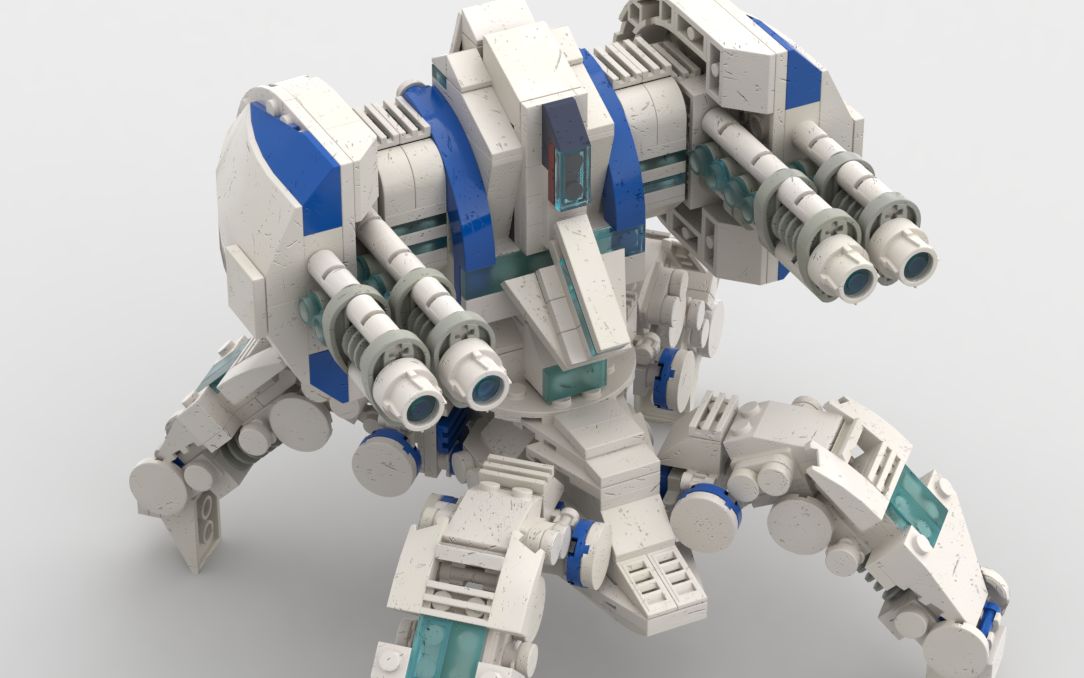 活动作品legomoc星际争霸2乐高不朽者白色