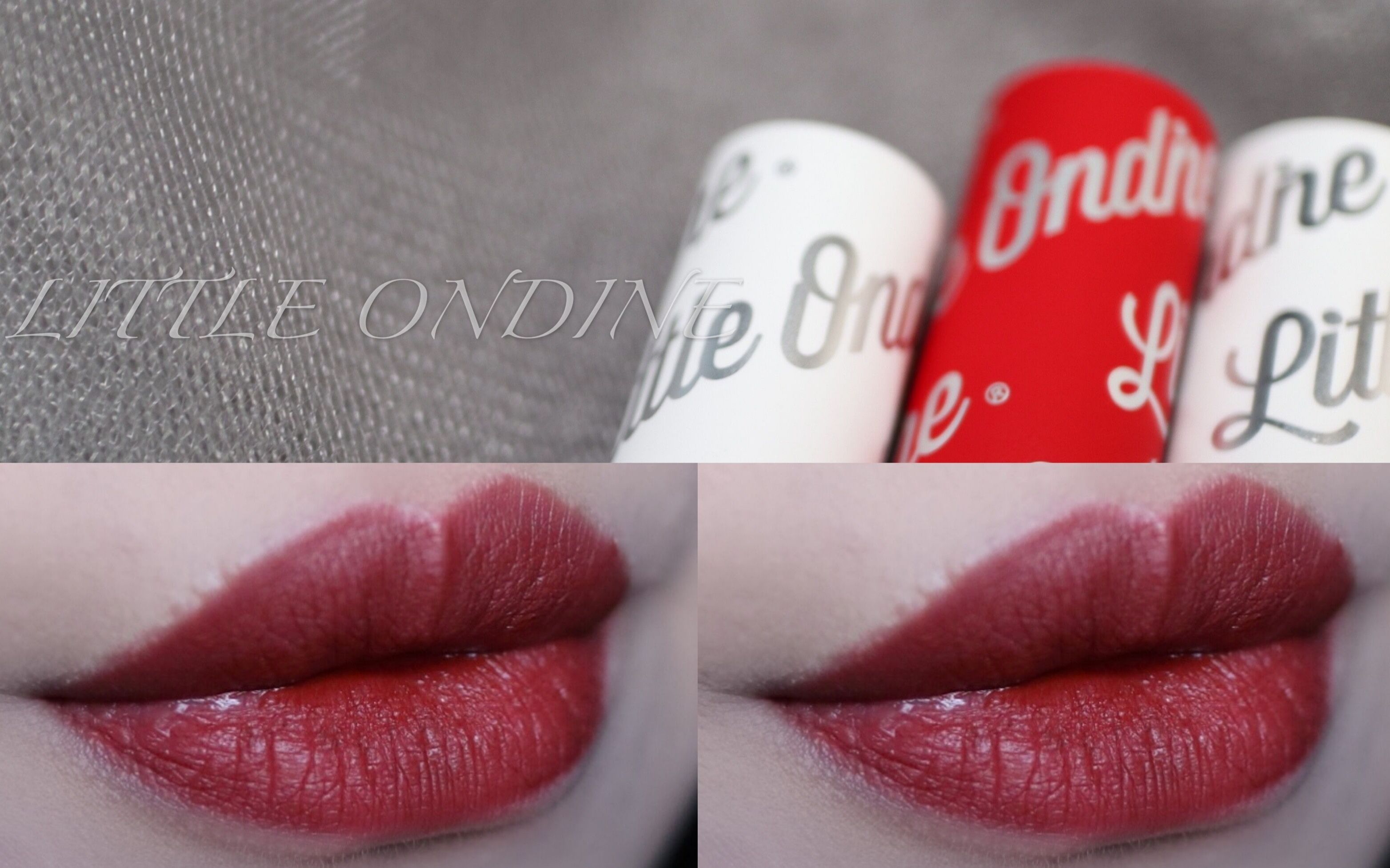 五支小奥汀新色唇釉试色