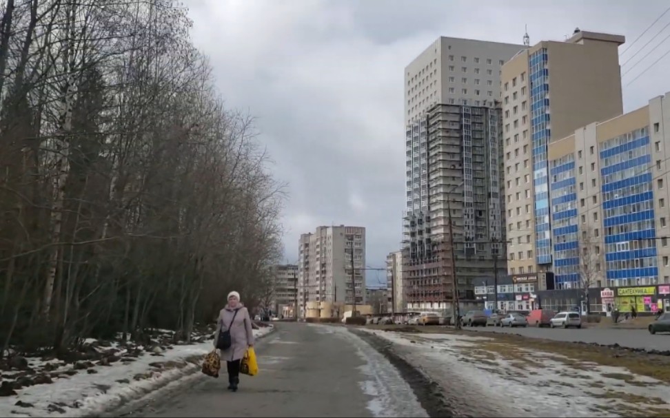 [图]彼得罗扎沃茨克，俄罗斯街景 Walk through Petrozavodsk，from Staraya Kukkovka to Prospekt Lenina