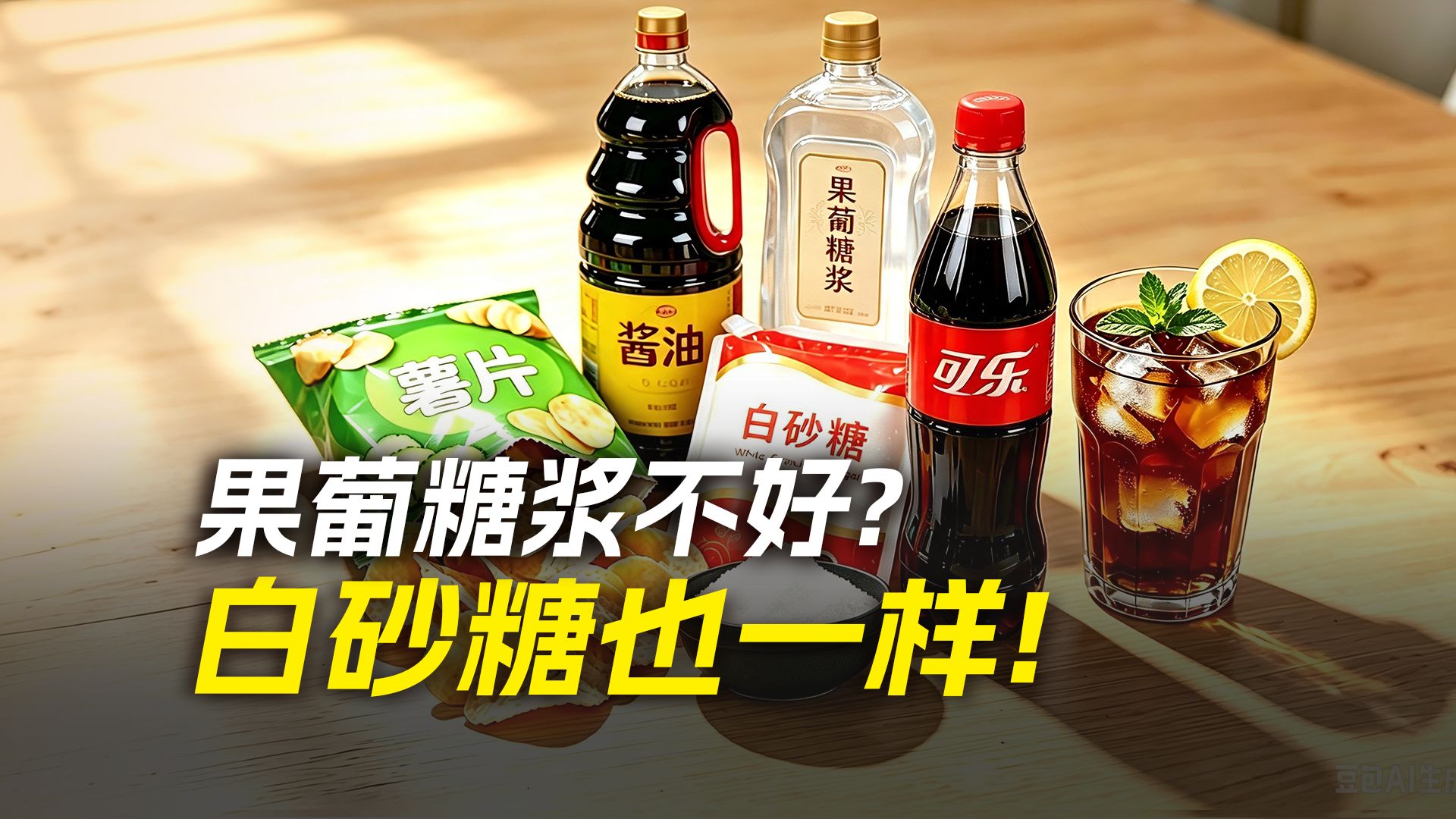 果葡糖浆不好？对，但白砂糖也一样！