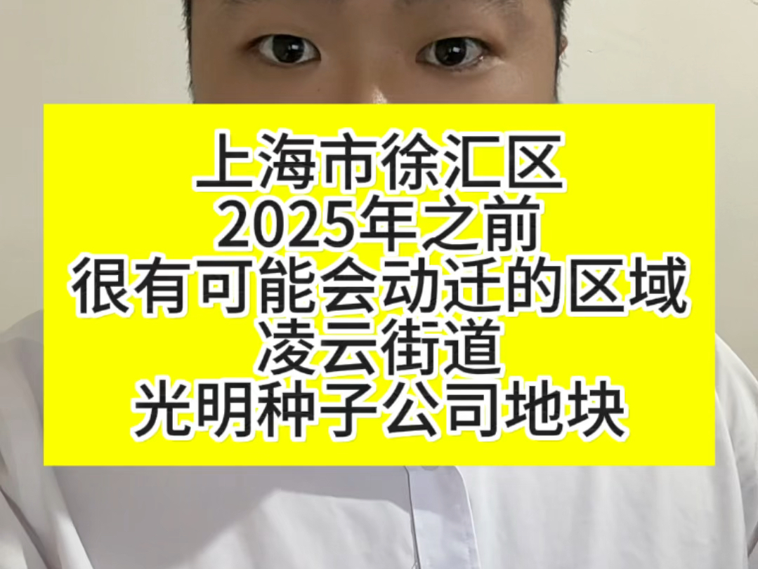 上海市徐汇区可能会动迁的区域,凌云街道光明种子公司地块哔哩哔哩bilibili