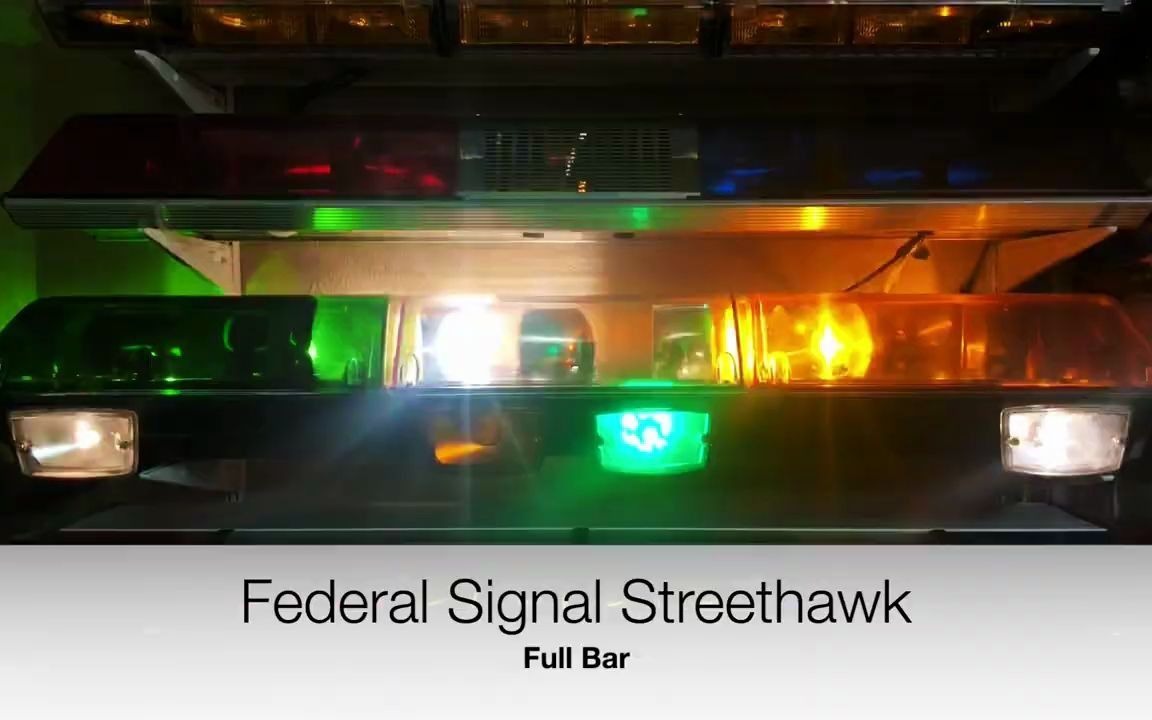 【美国警车警灯演示】Federal Signal Streethawk(街鹰警灯ⷥ…见怜𞩥“”哩哔哩bilibili