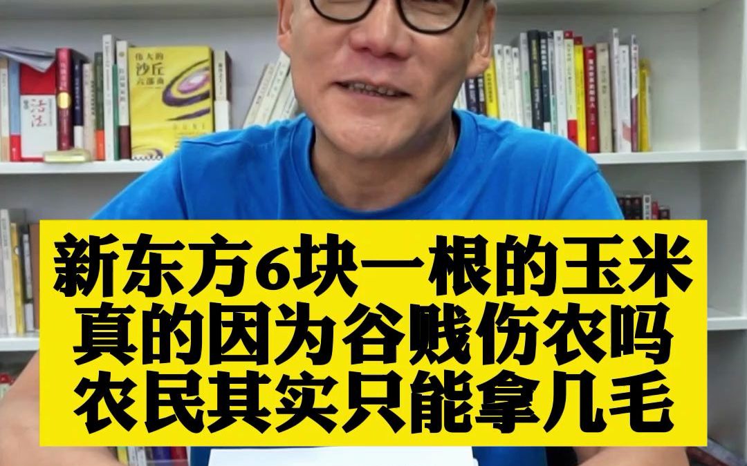 售价6元的玉米,农民能拿到几毛钱?哔哩哔哩bilibili