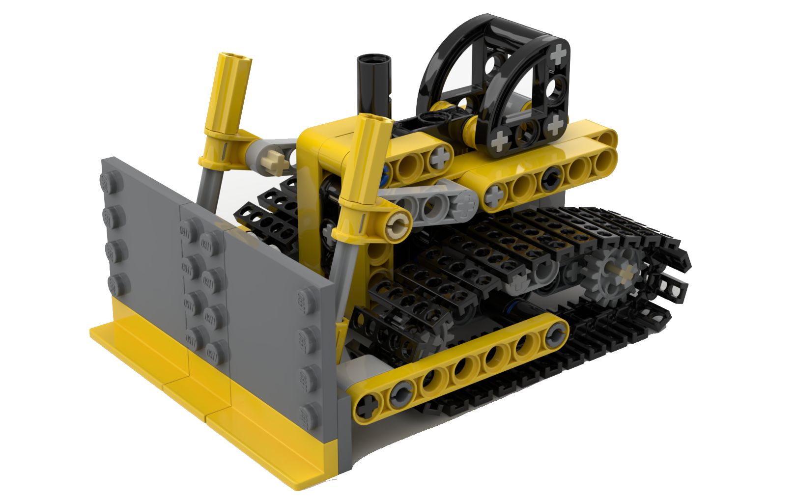 乐高 lego 8259 科技机械组 迷你推土机 2009速拼评测