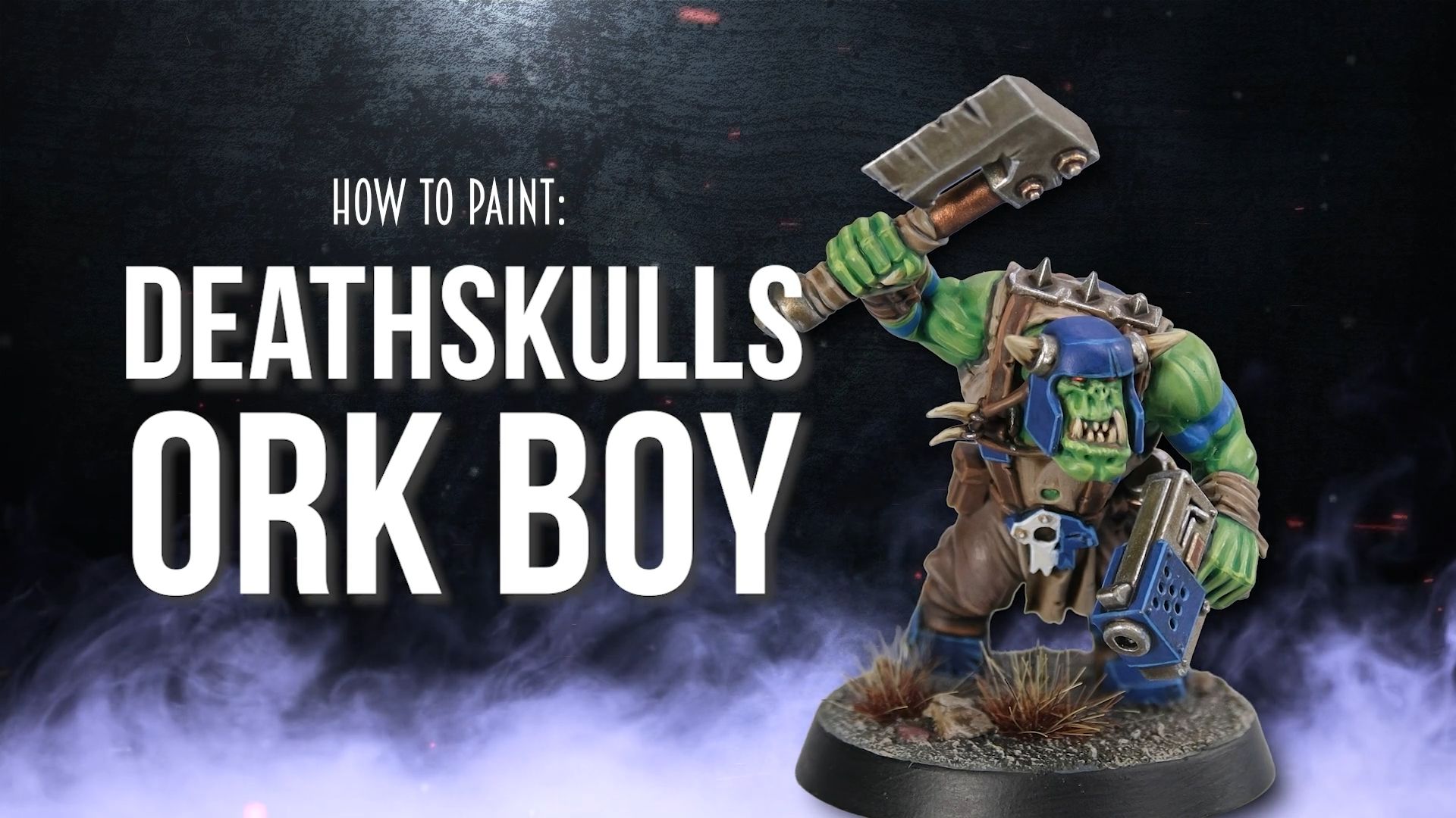 HTP Deathskulls Ork Boy 战锤 40k 异形 欧克蛮人 绿皮 兽人 死颅氏族 兽人小子 涂装教程-晕sang-晕sang ...