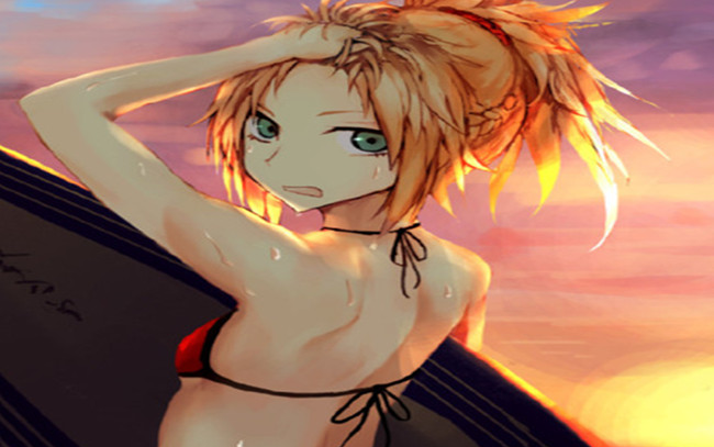 【芭蕉君】fgo泳装系列之小莫3回合qp本_哔哩哔哩 (゜-゜)つロ 干杯