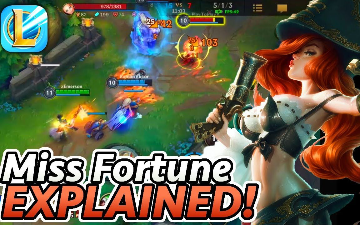 lol手游 赏金猎人/厄运小姐-莎拉 第一视角(完整游戏&英雄体验)女枪