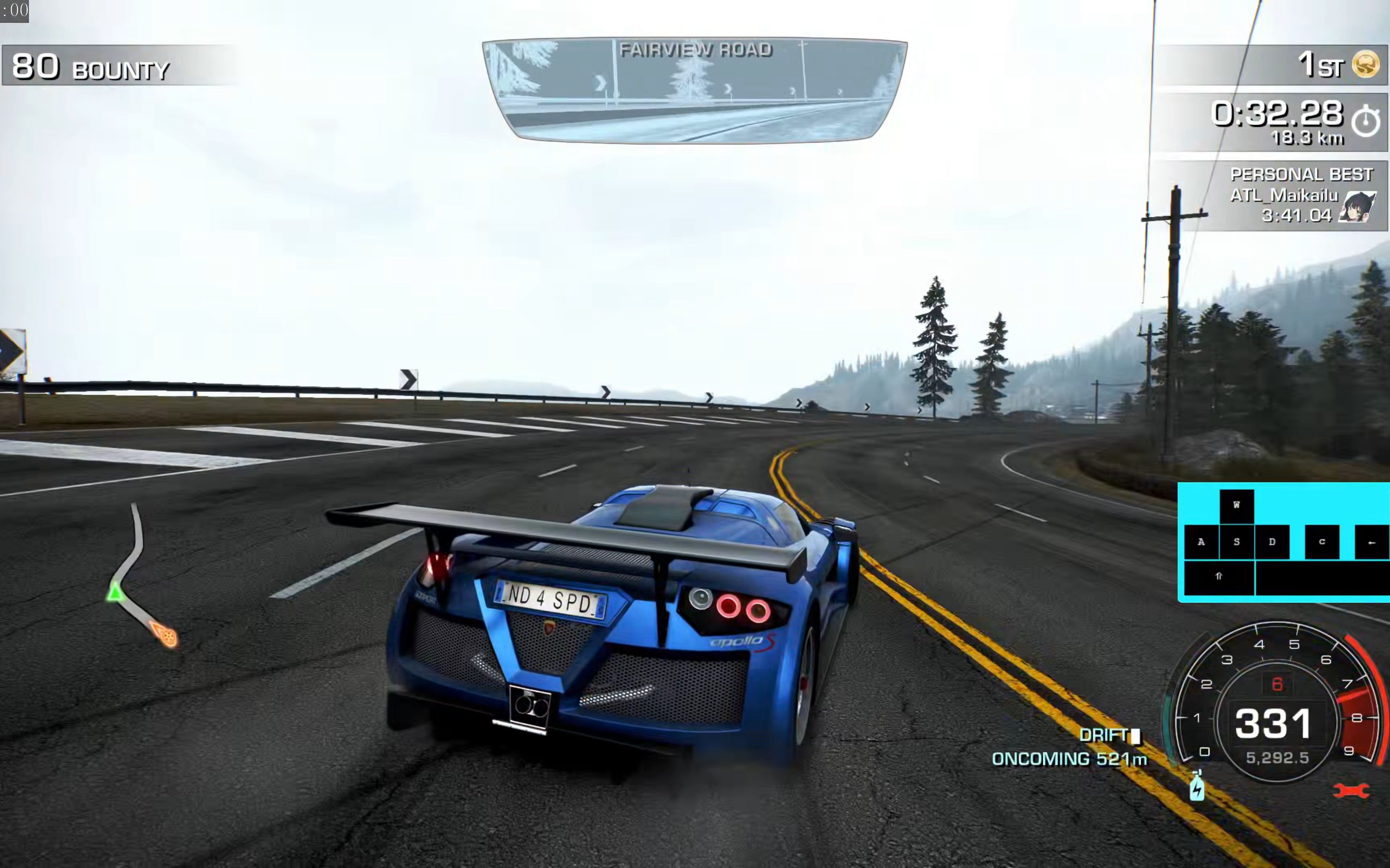 极品飞车14重置版 阿波罗s summit assault 3:40.19