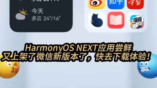 HarmonyOS NEXT应用尝鲜,微信新版本抢先体验哔哩哔哩bilibili