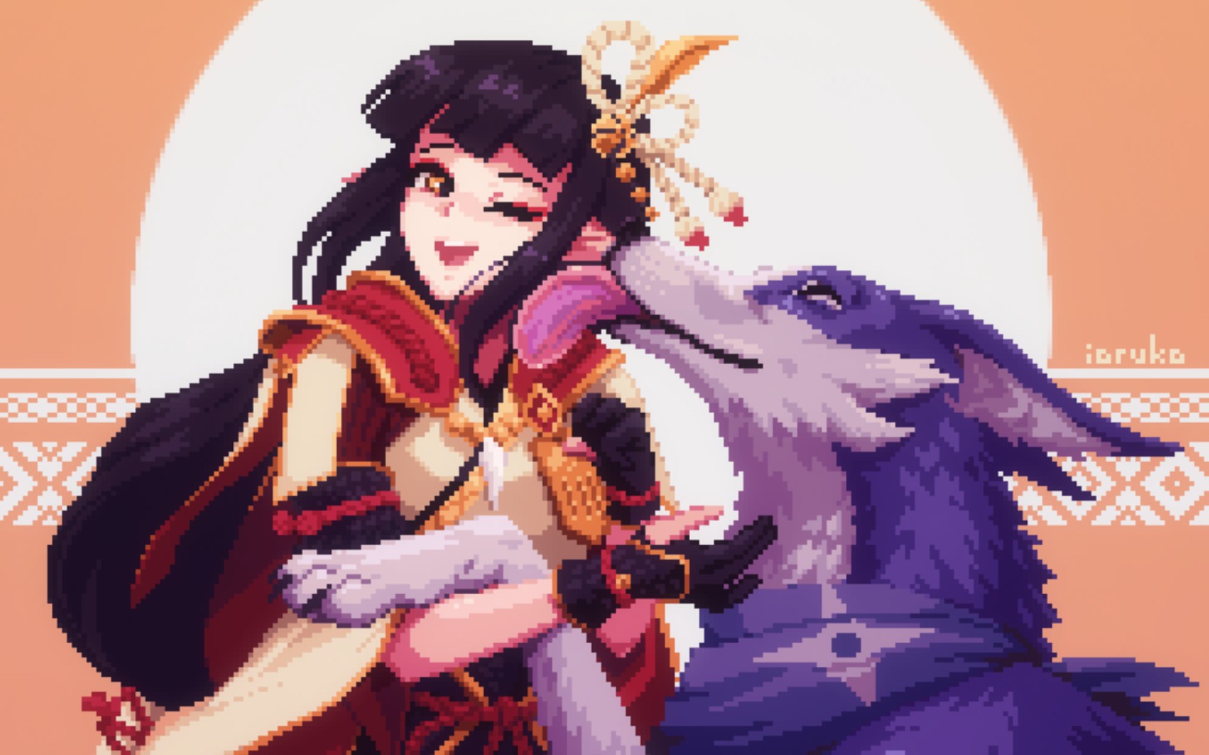 怪物猎人火芽&游戏专辑-像素画搬运-pixel art|搬运