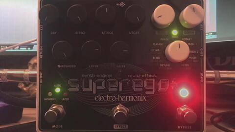 EHX Superego Plus 合成调制延时单块效果器（美产）：八度，相位，镶边