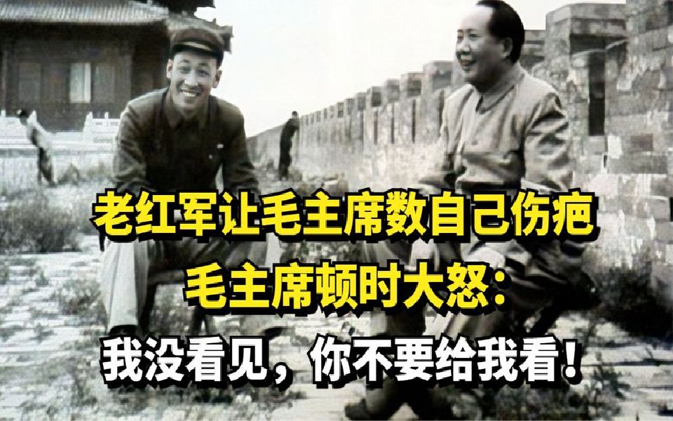 老红军让毛主席数自己伤疤,毛主席顿时大怒:你不要给我看!!哔哩哔哩bilibili