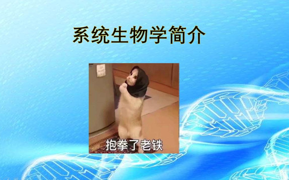 来啦~系统生物学哔哩哔哩bilibili