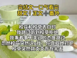 Download Video: （完结文）校花和校草表白时，我整好舔着雪糕路过，校草拒绝，抱歉我不喜欢你，我秉着事不关己的态度路过，谁喜欢校花突然q我说，你喜欢她对吧，校草突然支支吾吾