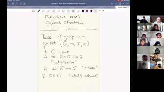 Download Video: Applied Group Theory (Spring 2021)