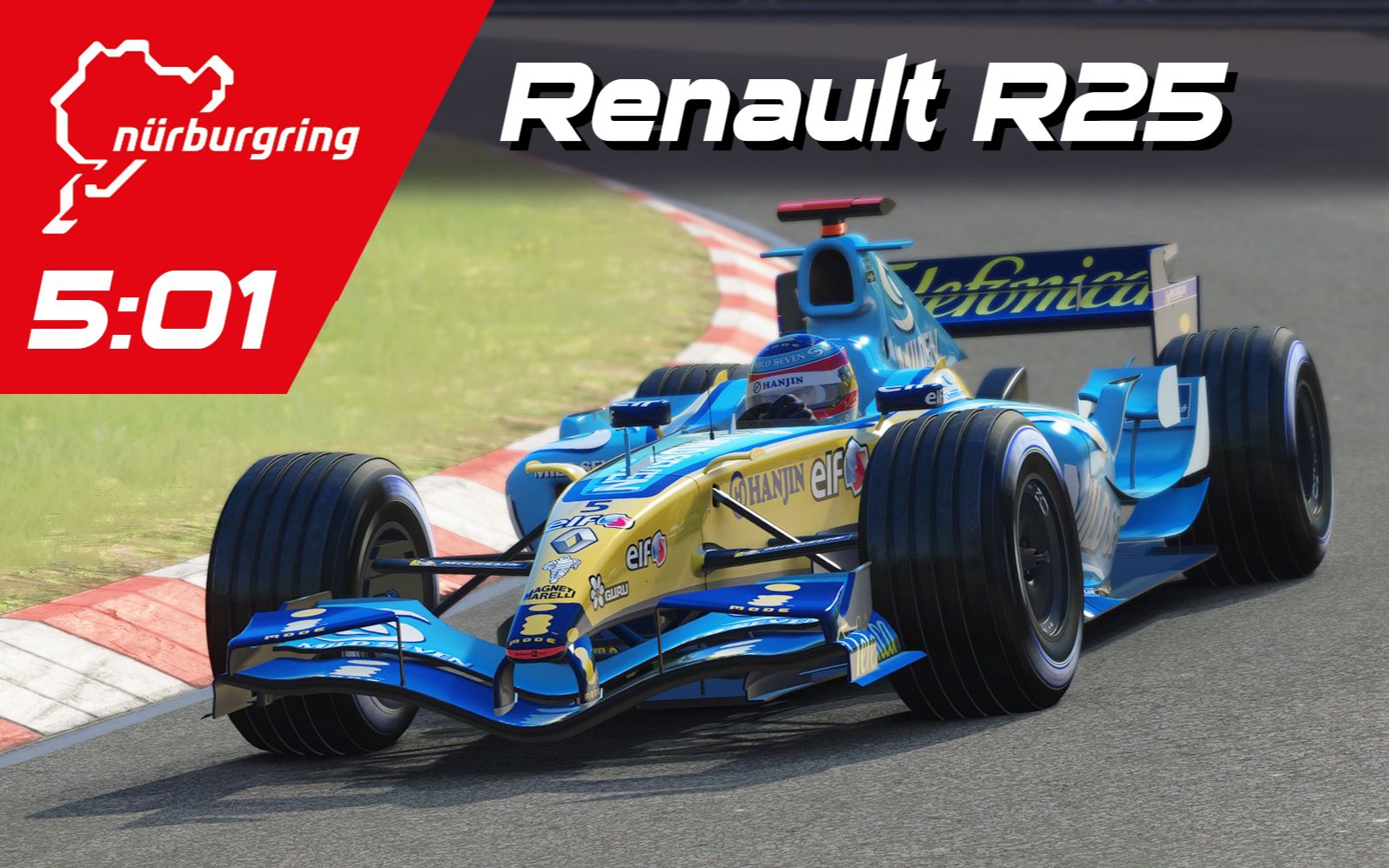 【ac】纽北5分01 | 雷诺2005年f1 r25测试圈_哔哩哔哩_bilibili