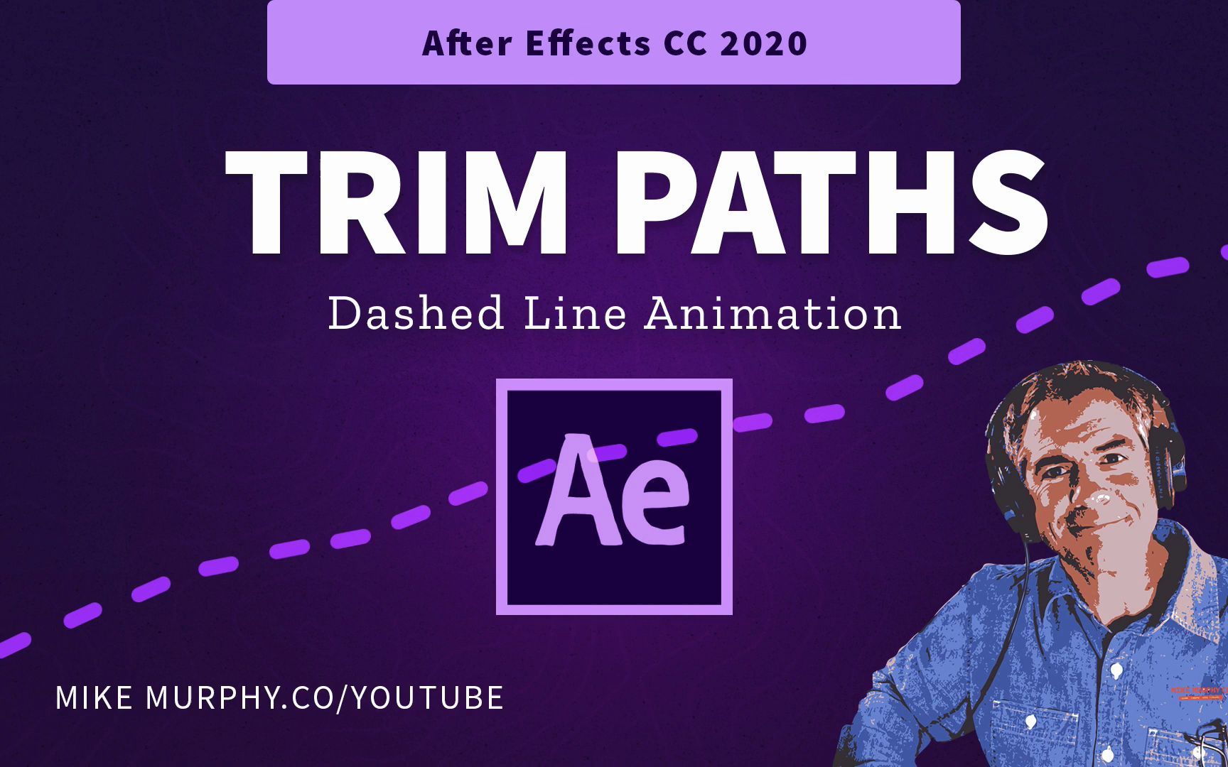 [图]AE教学视频109AE如何使用修剪路径给地图上的虚线设置动画how To Use Trim Paths to Animate a Dashed Line