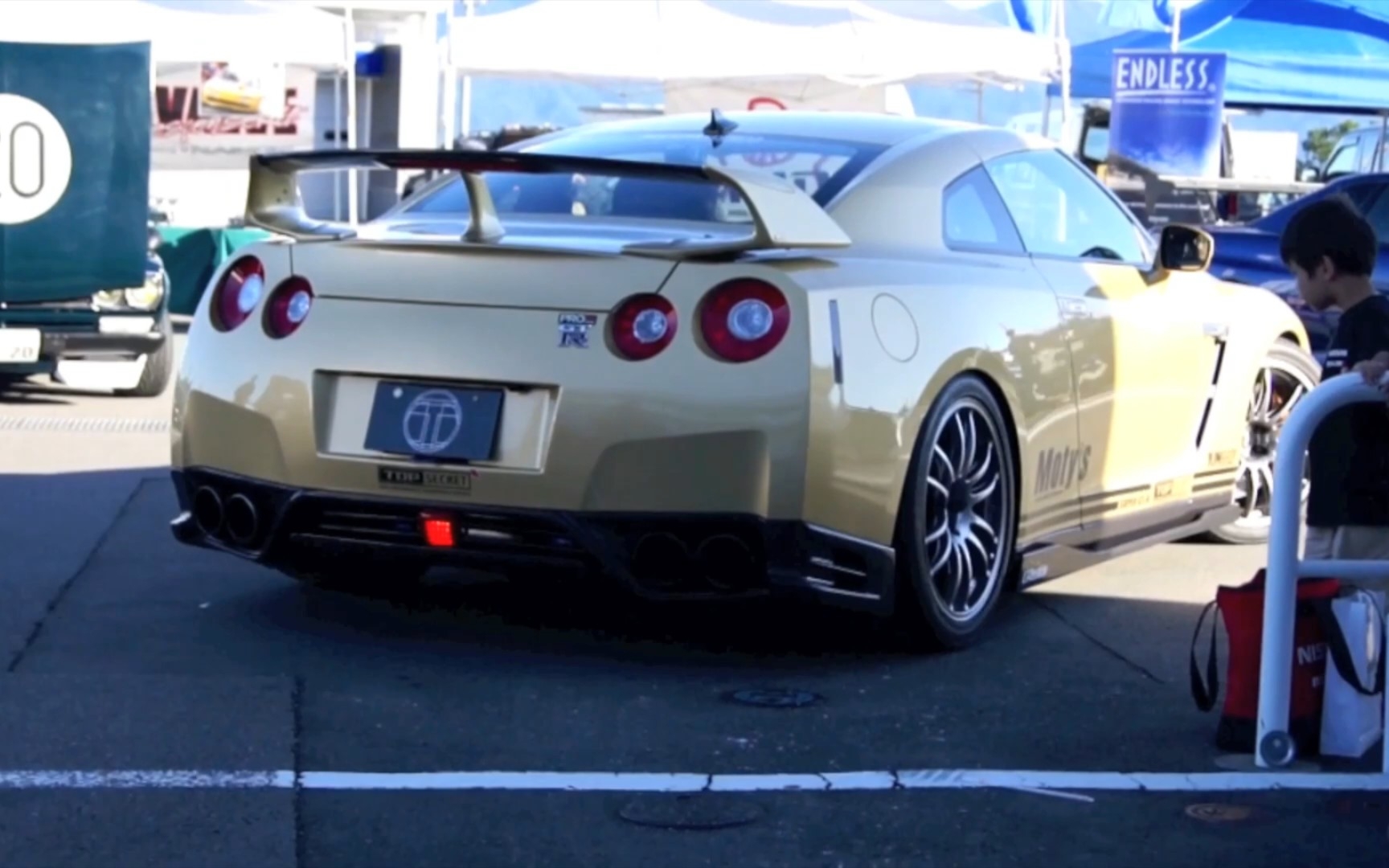 【1080p】top secret r35近距离实拍,gtr改装