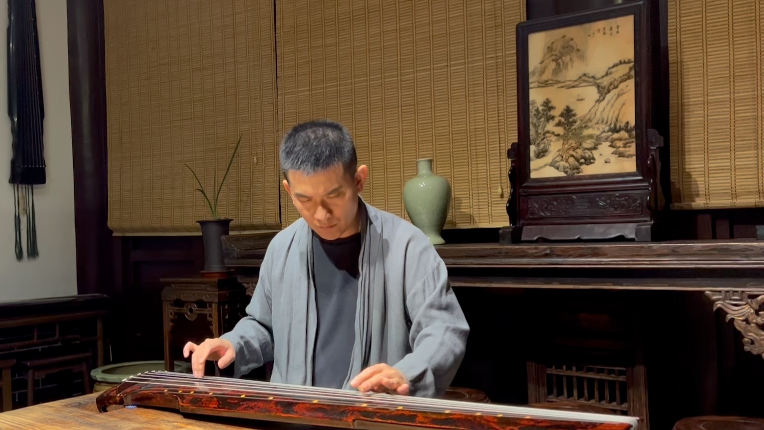 活动作品古琴韦编三绝李悦