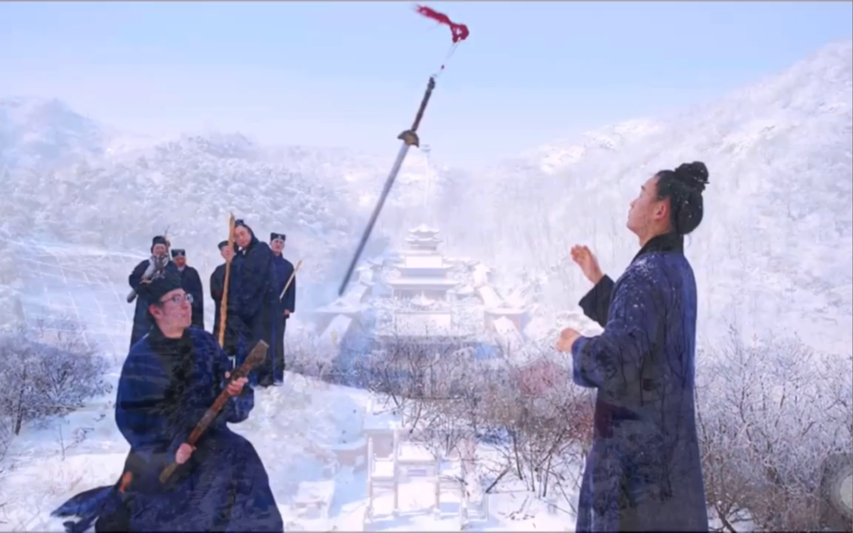 [图]登山之高，赏雪之美，鹤伴仙踪长生观，洞天福地道人家！