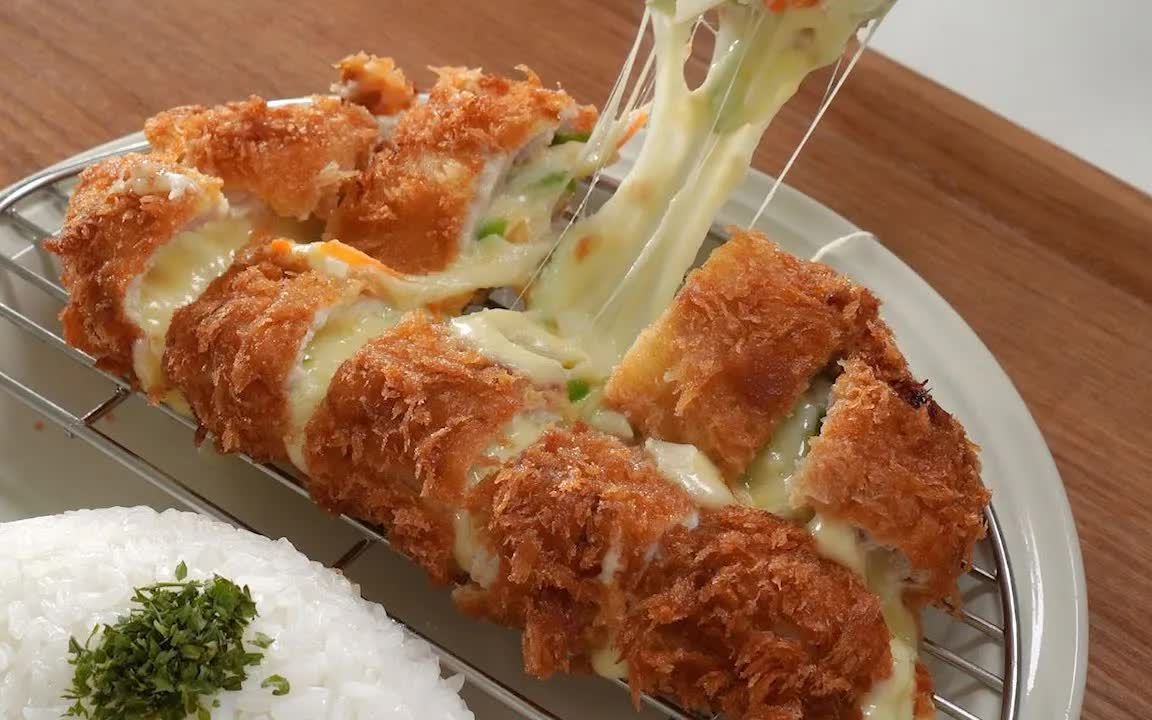 【中文字幕】(餐厅品质) 脆皮芝士炸猪排