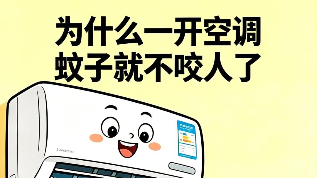为啥一开空调蚊子就不咬人了