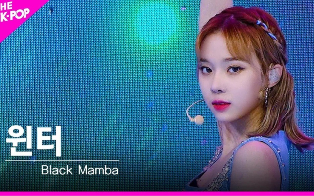 4k【winter】《black mamba》横版直拍 210404 korea-uae k-pop