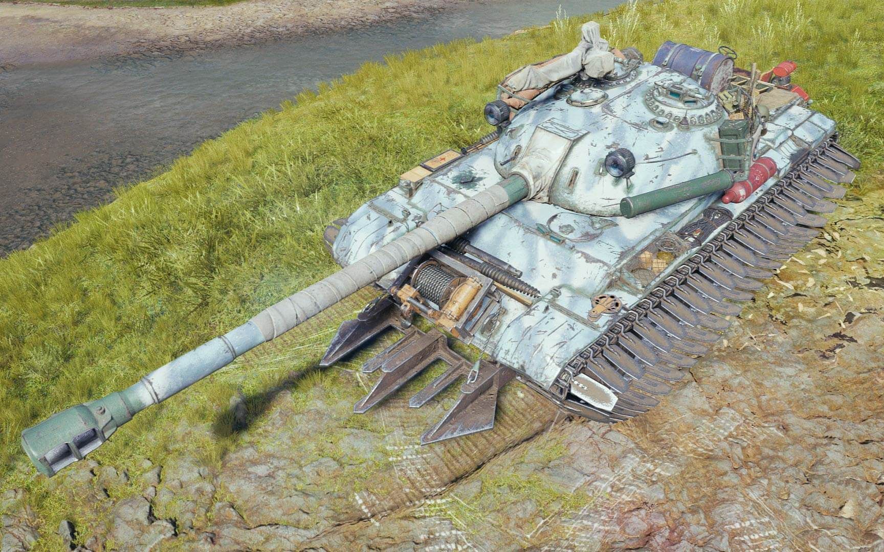 坦克世界112版本测试服c系121工程新3d皮肤体验展示