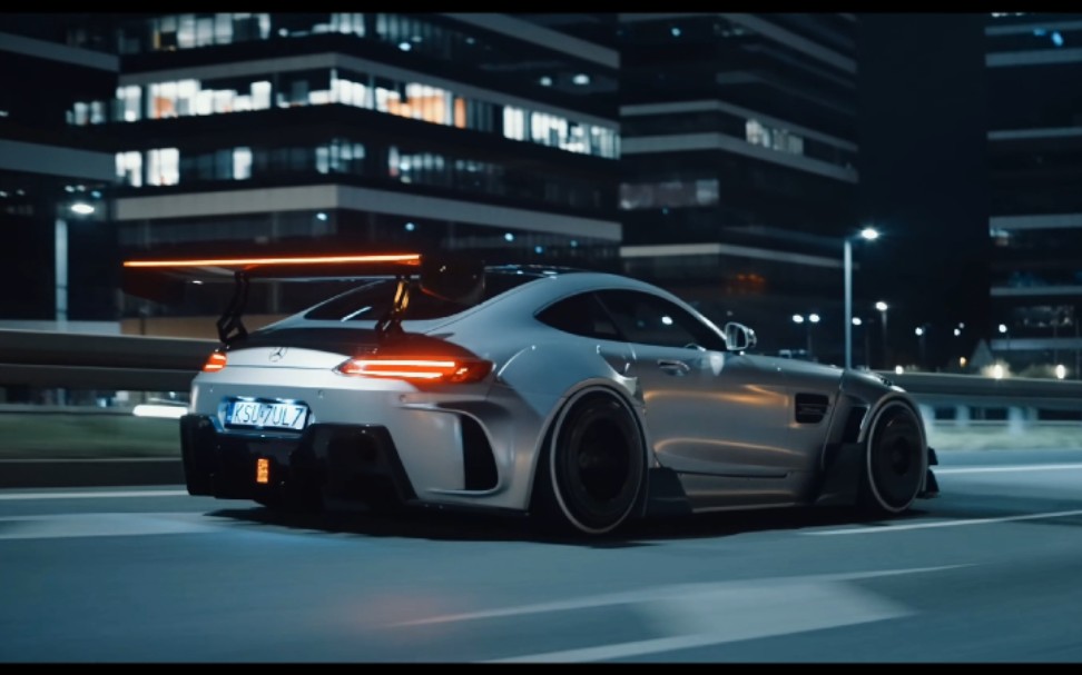 【改装案例】赛博朋克风,宽体大尾翼 | 奔驰amg gts