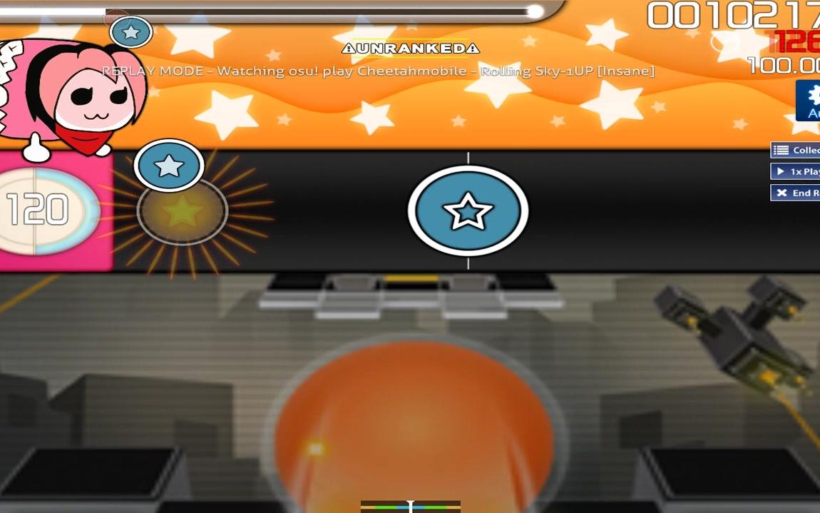 【osu 滚动天空】像素-1up谱面制作