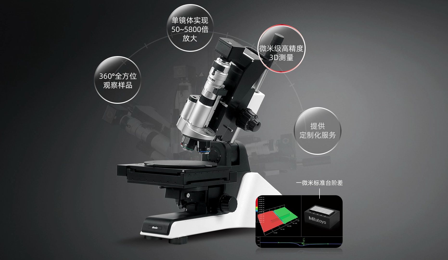 麦克奥迪motic easy zoom 系列超景深3d数码显微镜真机功能演示视频