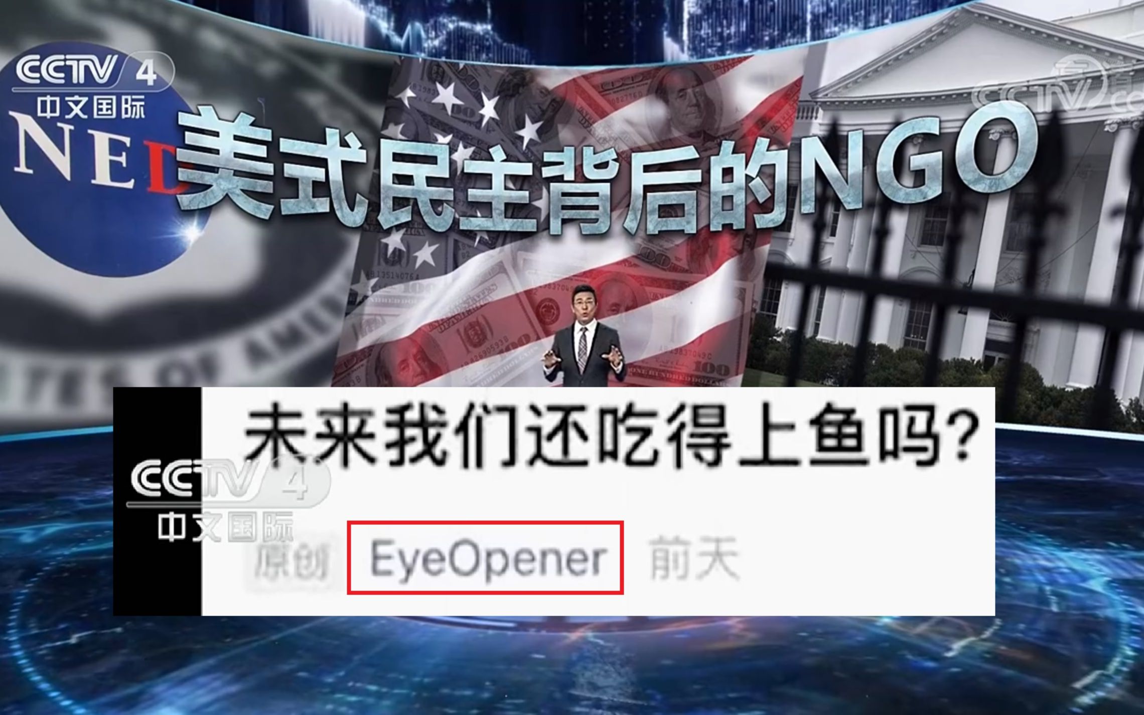 【转载】CCTV4《深度国际》恭喜“EyeOpener”和“赛雷”以不同身份亮相央视哔哩哔哩bilibili