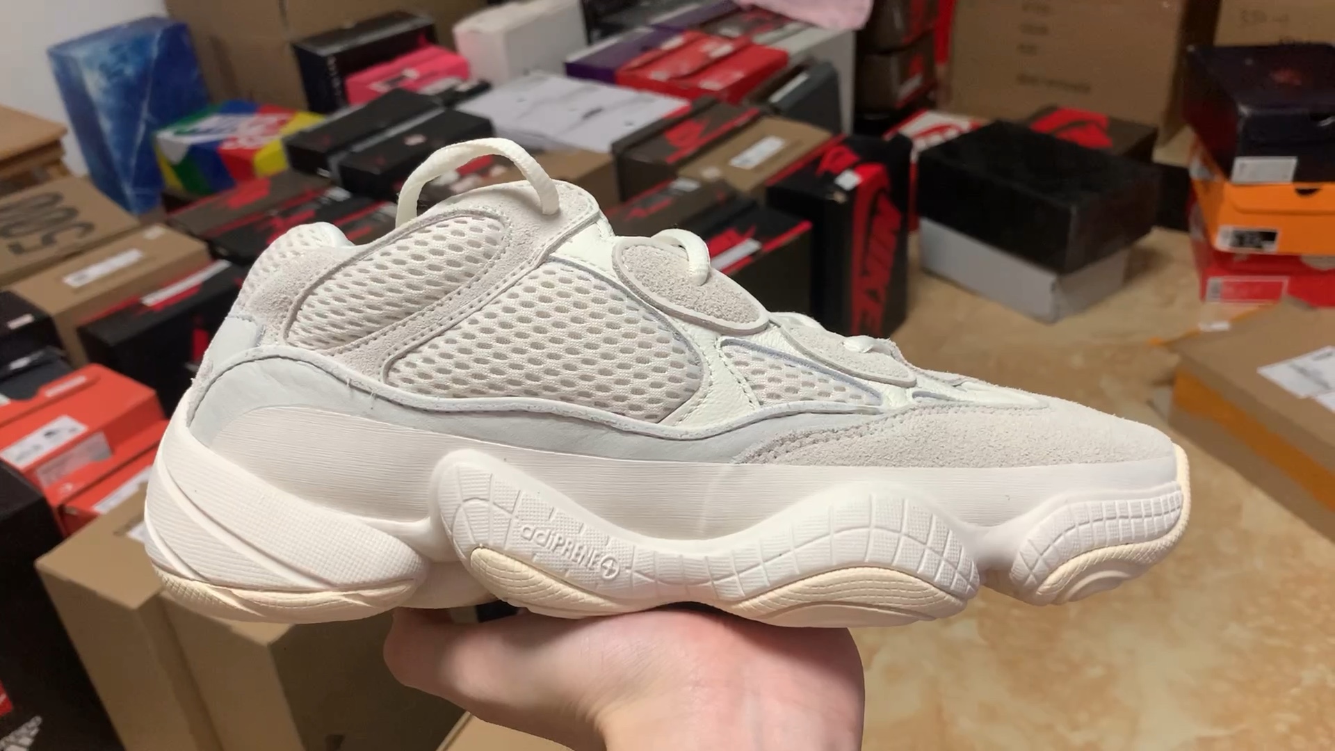 yeezy500骨白 发货实拍 g5#莆