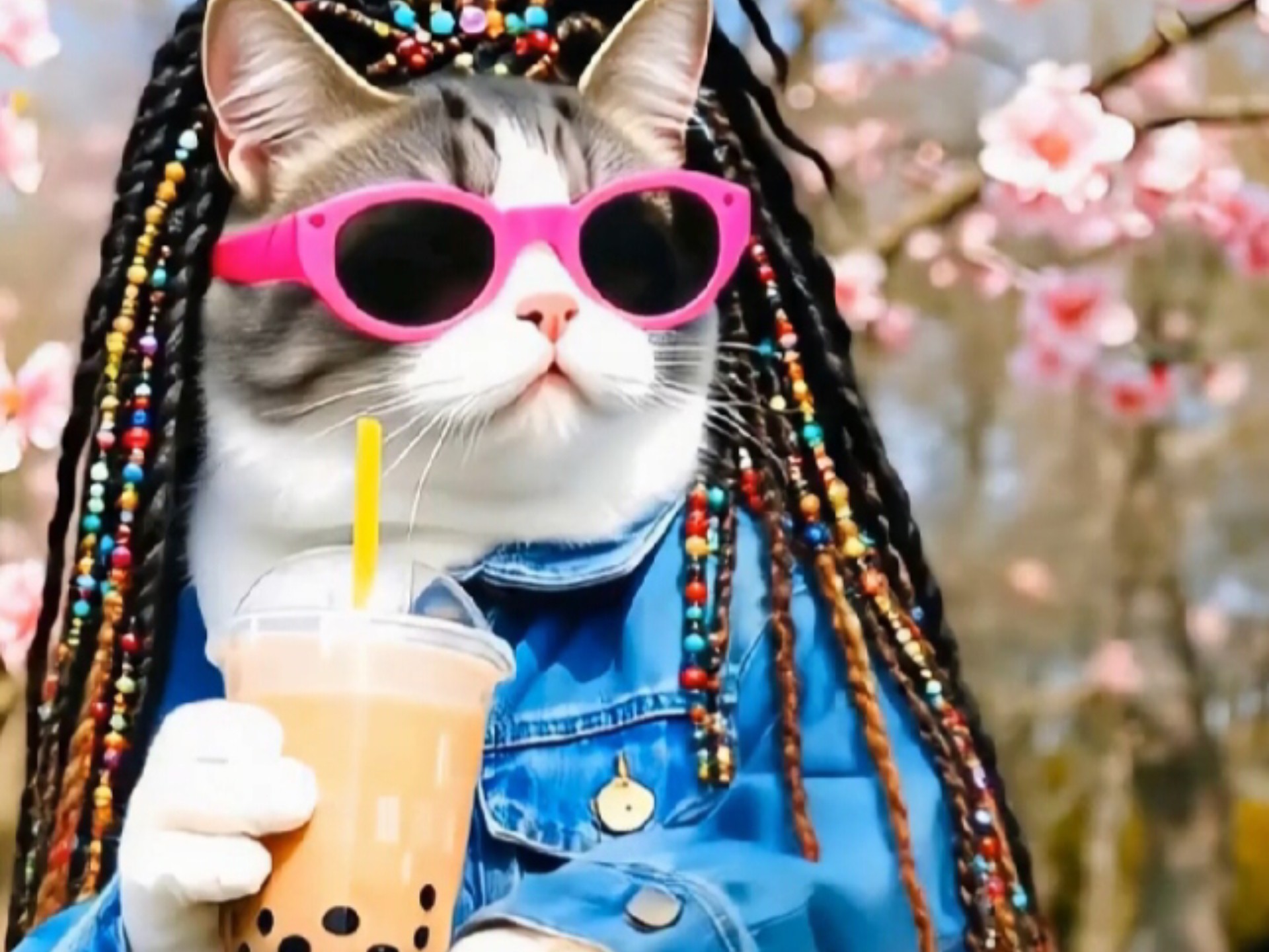 潮流个性小猫咪,紧跟时尚步伐,要的就是一个酷!