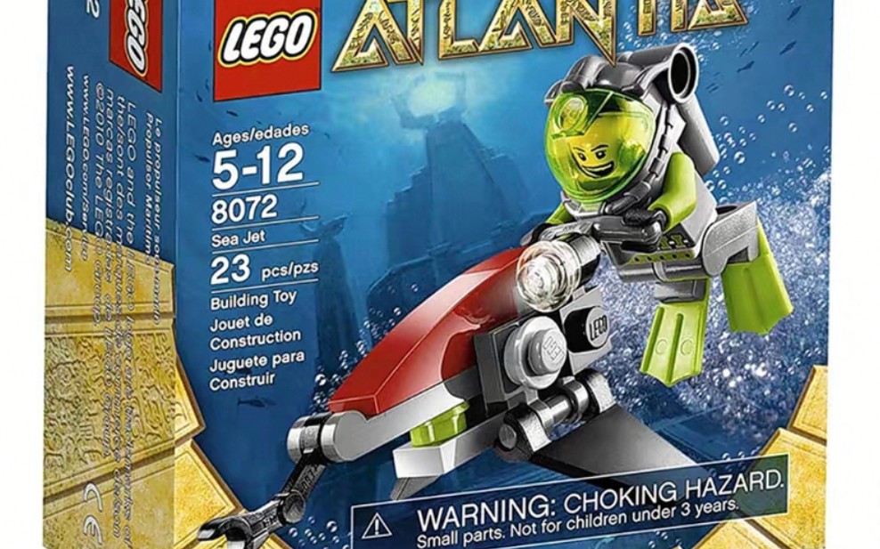 乐高 亚特兰蒂斯 8072 海底推进式推进器 速组评测_哔哩哔哩 (゜-゜)