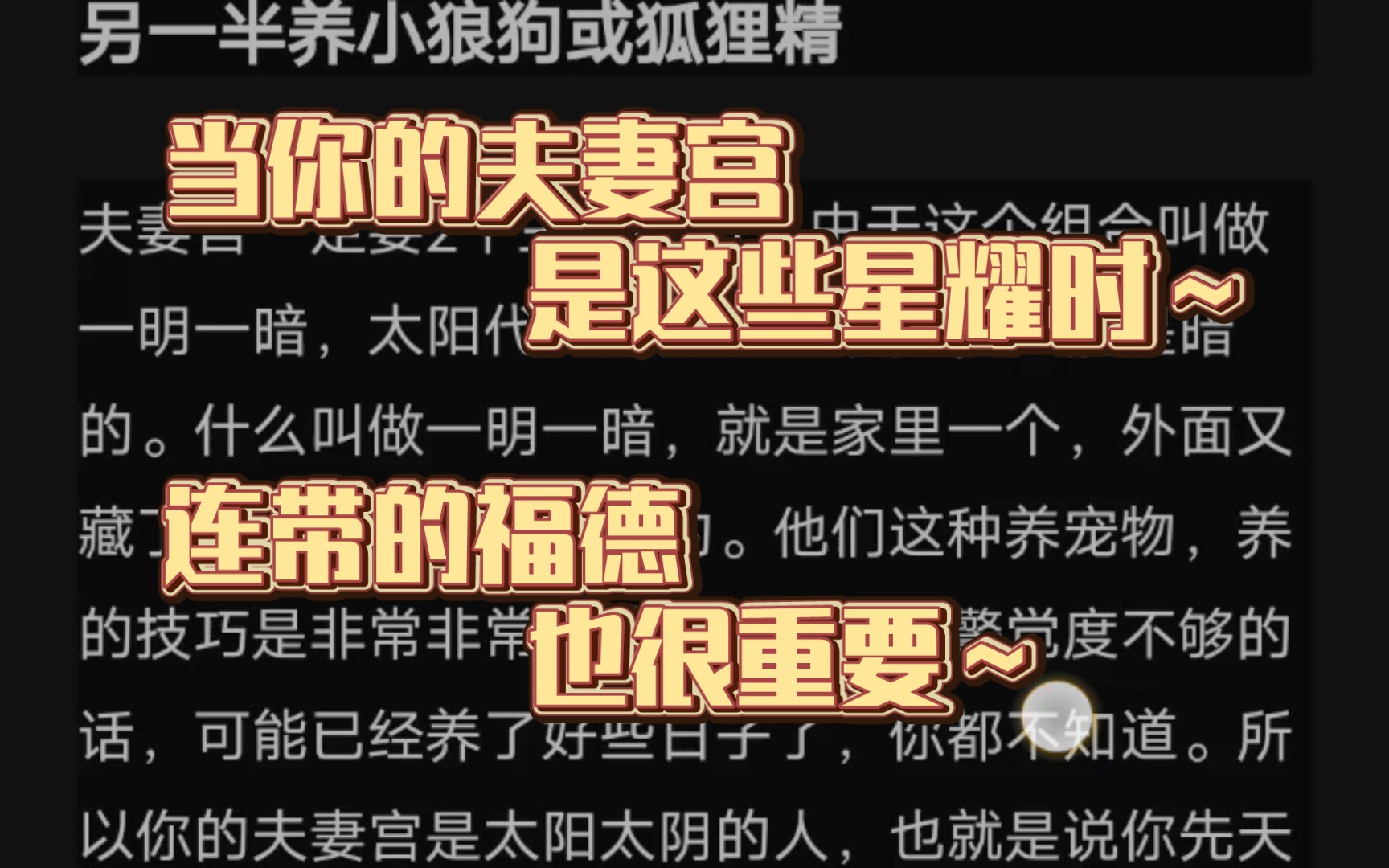 婚姻是爱情的坟墓不?不,有的人可能连爱情都木得~紫微斗数,仅供参考.哔哩哔哩bilibili