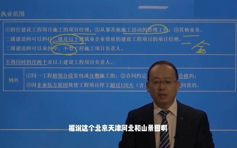 【全网首发】2021二建法规高清精讲建造师的受聘单位和执业岗位范围哔哩哔哩bilibili