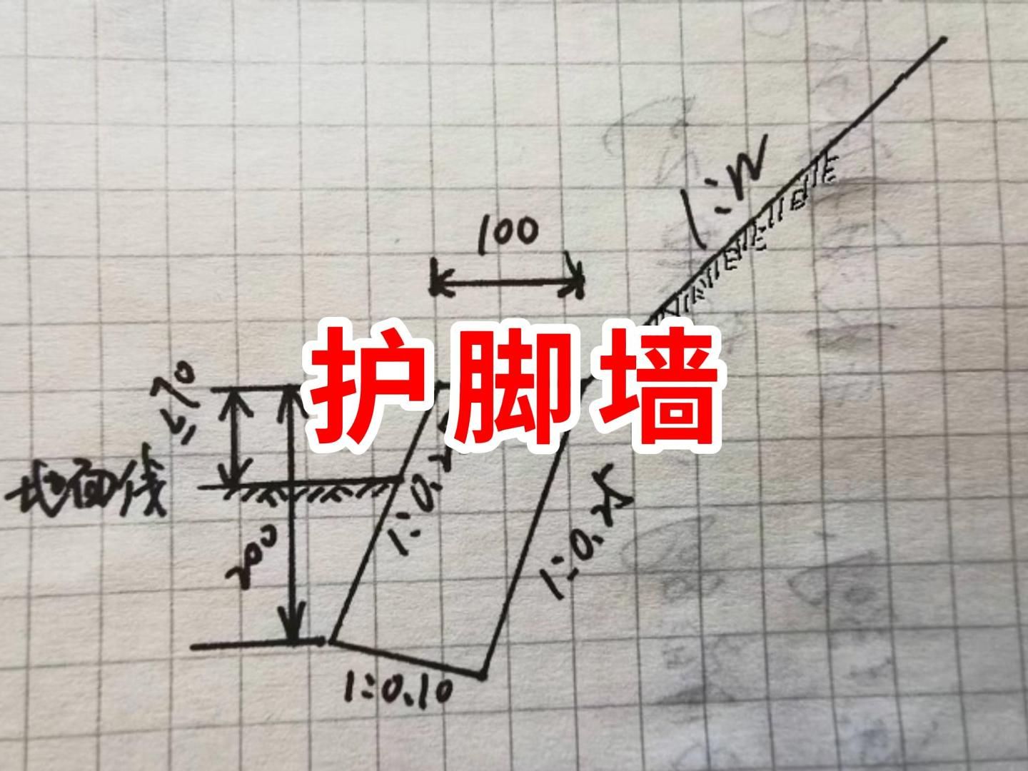 护脚墙标准图尺寸图片